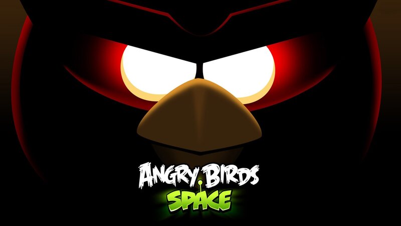 Angry Red Bird — Black, Dramatic, Digital Art, Eyes, Beak, Logo, White