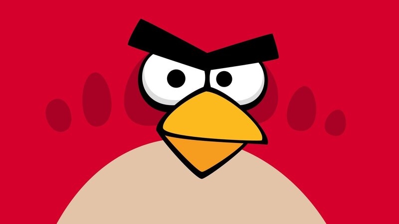 Angry Red Bird — Vector Art, Beak