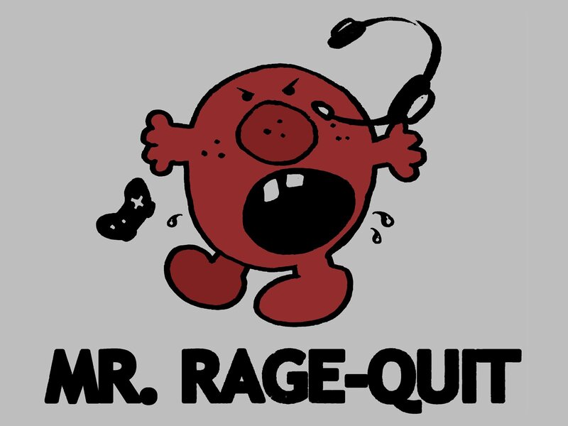 Angry Red Character — Agitated, Illustration