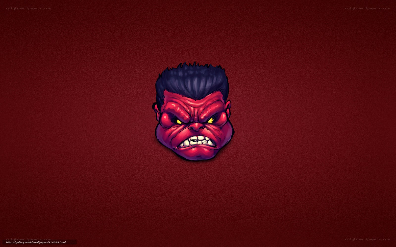 angry red character head