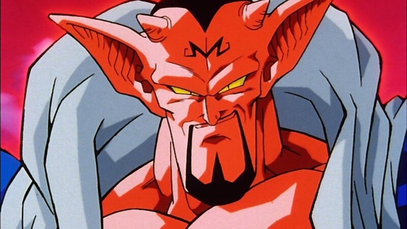 angry red demon character