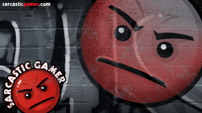 Angry Red Emoji Face