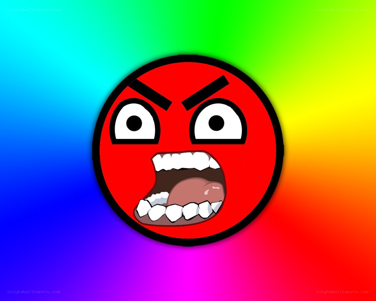 angry red face emoji