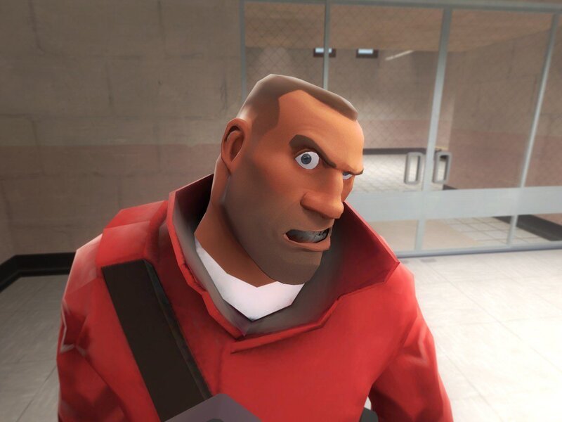 angry red-jacketed character