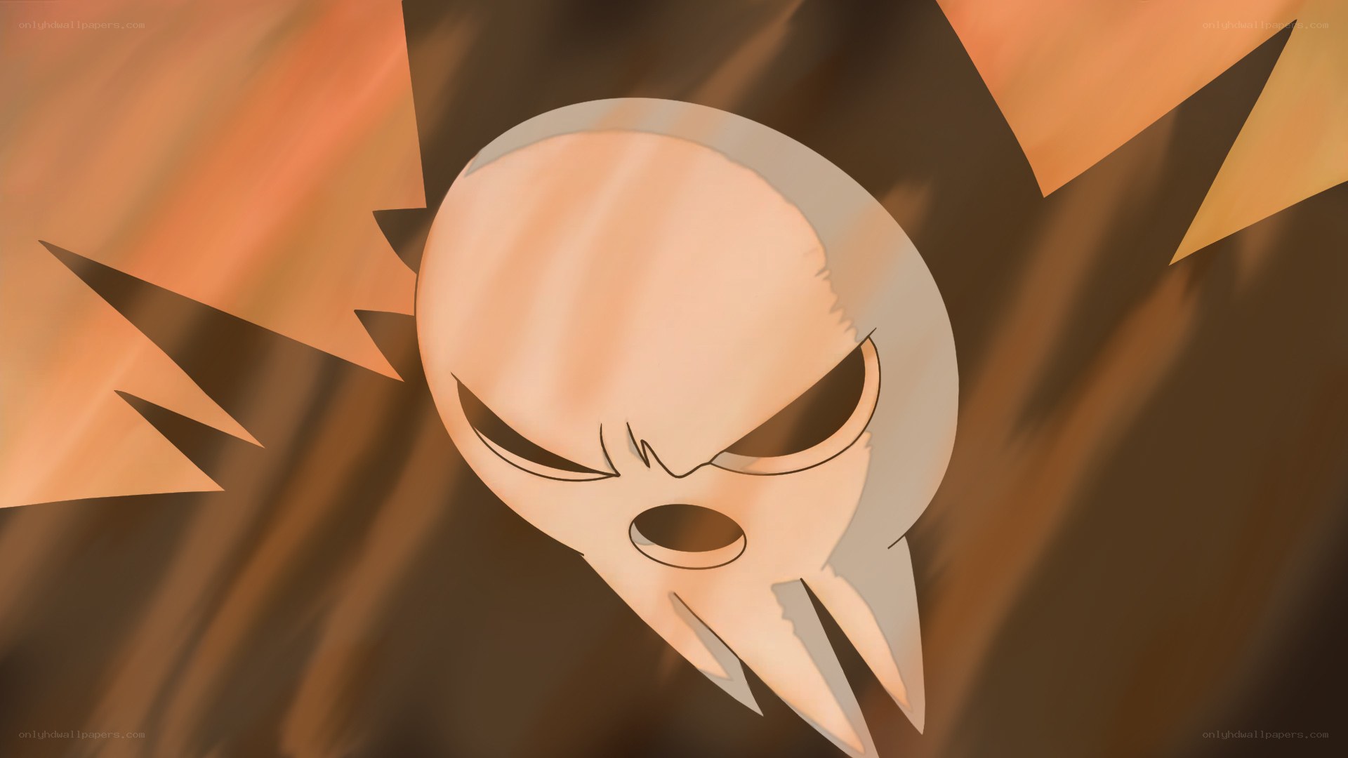 angry skull character