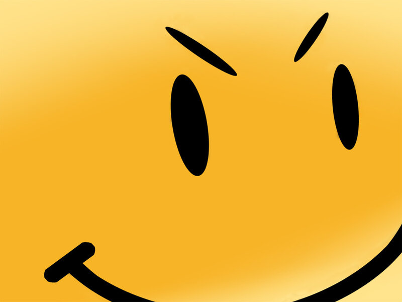 Angry Smiley Face — Yellow, Neutral, Vector Art