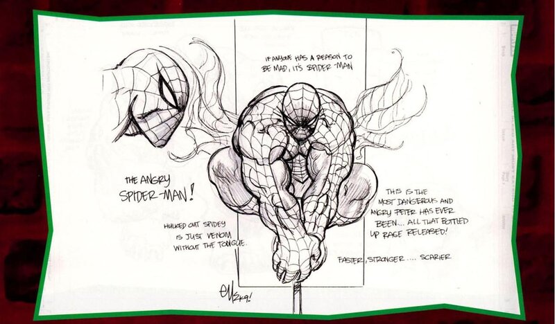 Angry Spider-Man sketch