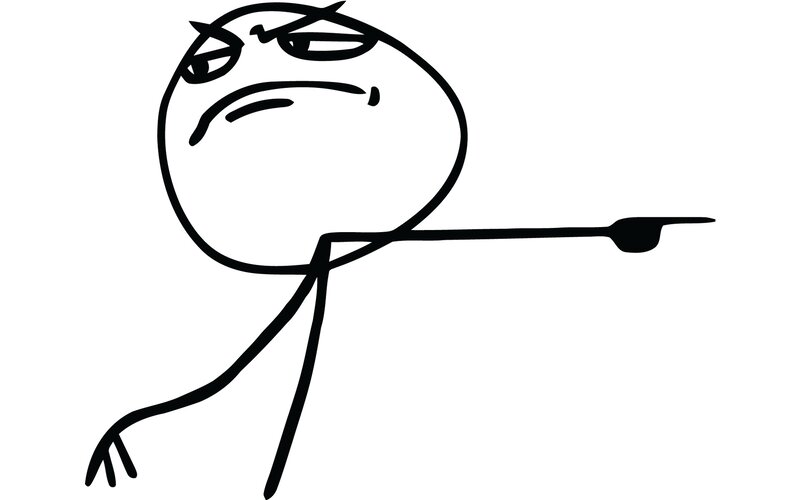 angry stick figure pointing