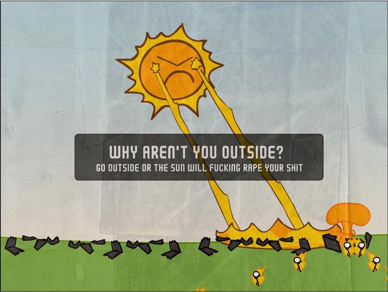 angry sun cartoon
