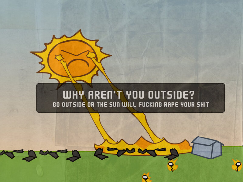 angry sun cartoon