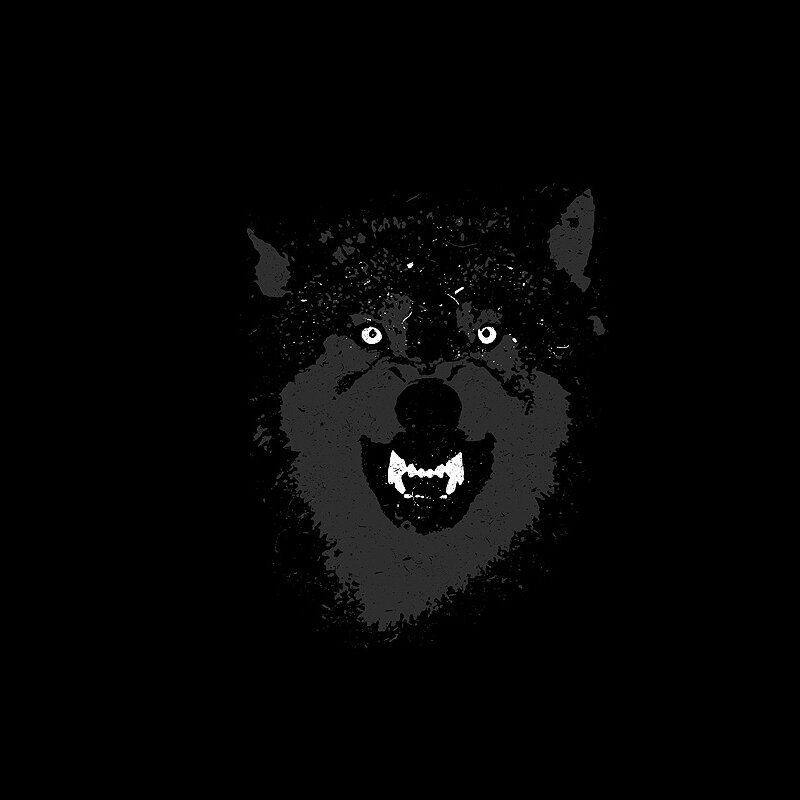 angry wolf face