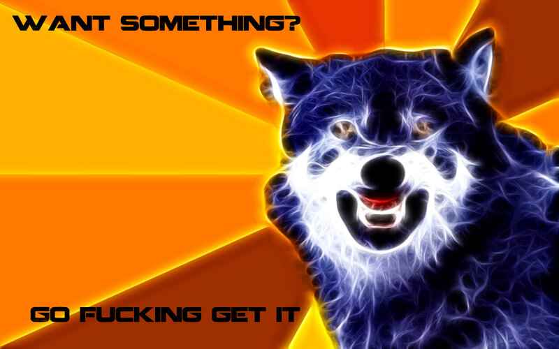 angry wolf meme