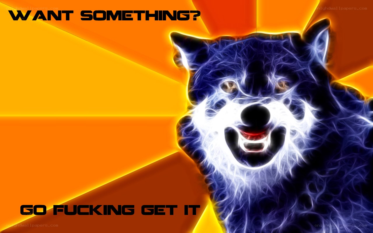 angry wolf meme