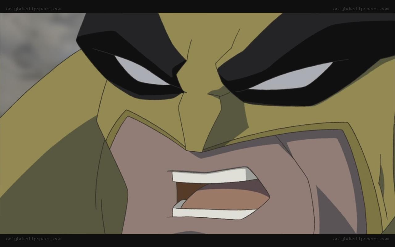 angry wolverine close-up