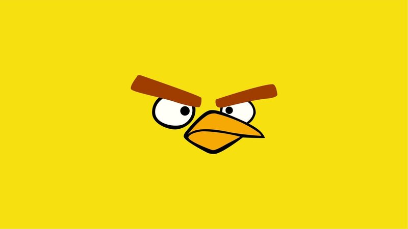 Angry Yellow Bird — Vector Art