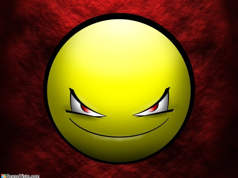 angry yellow smiley face