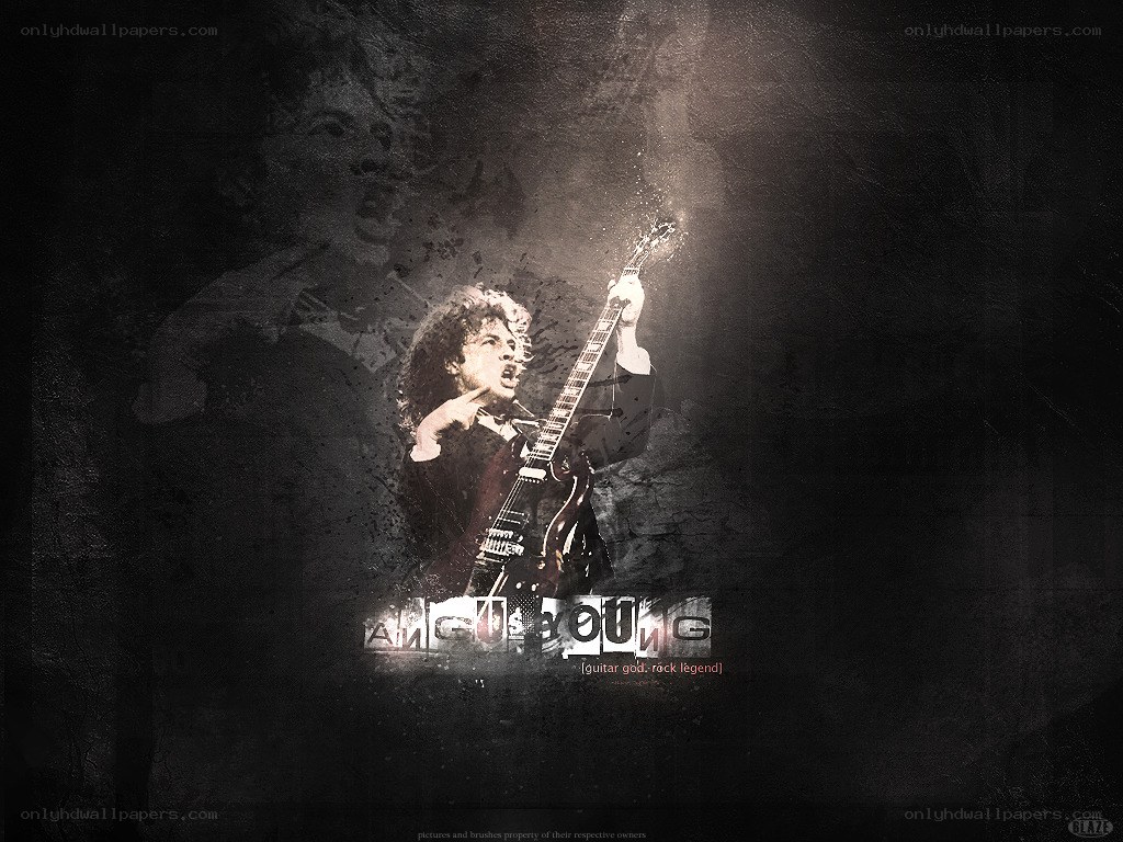 Angus Young rock legend