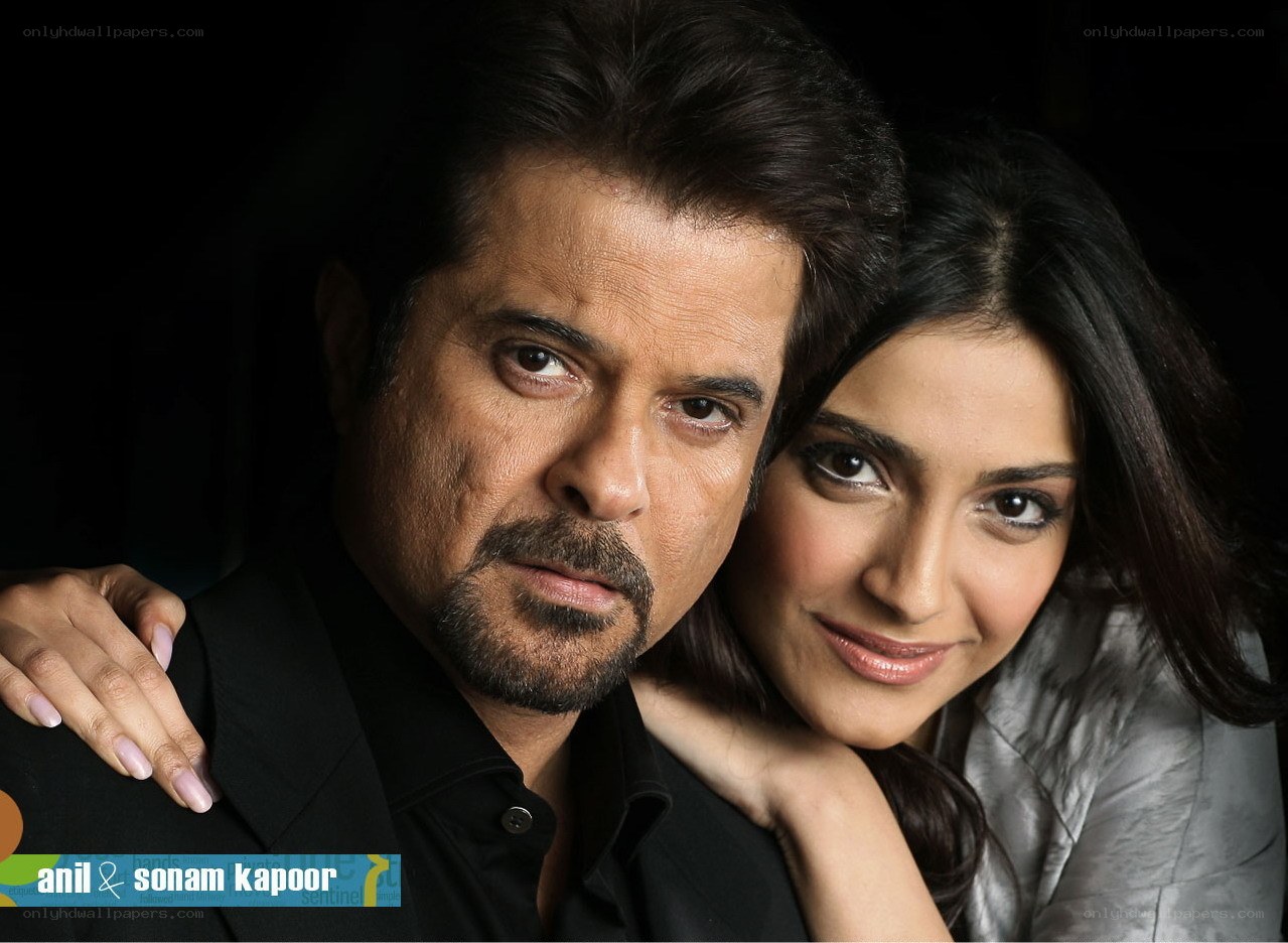 Anil and Sonam Kapoor portrait