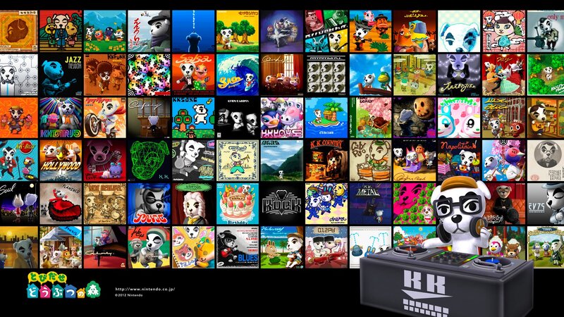 Animal Crossing music album covers