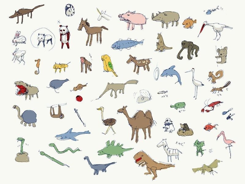 animal sketches collection