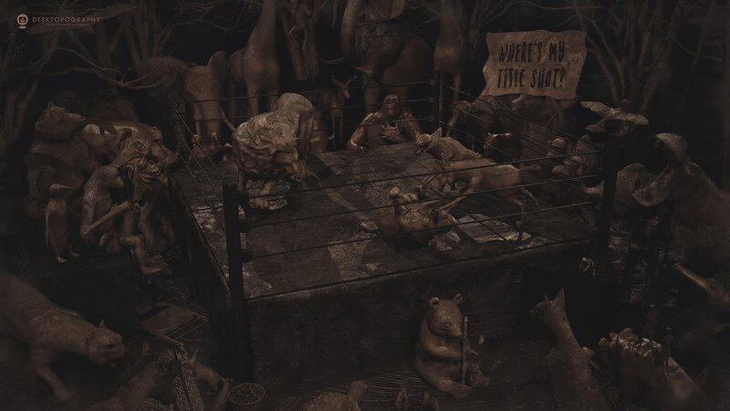 Animal Wrestling Ring