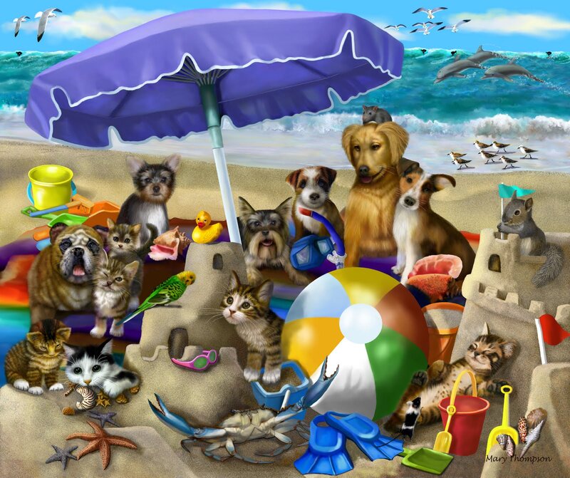 Animals at Beach