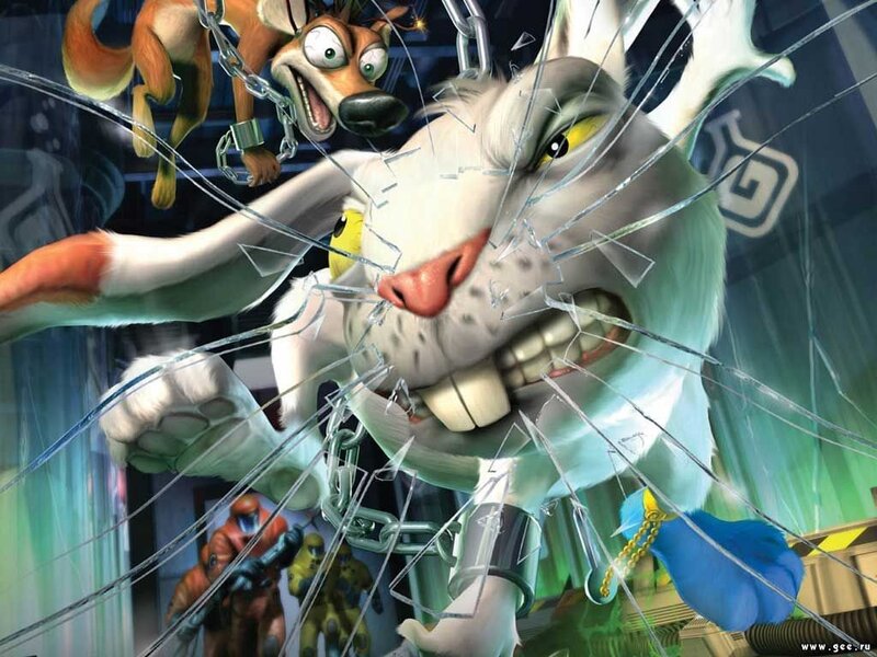 Animals breaking glass