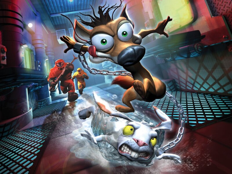 Animals in a sci-fi chase