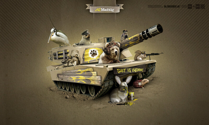 animals in a tank