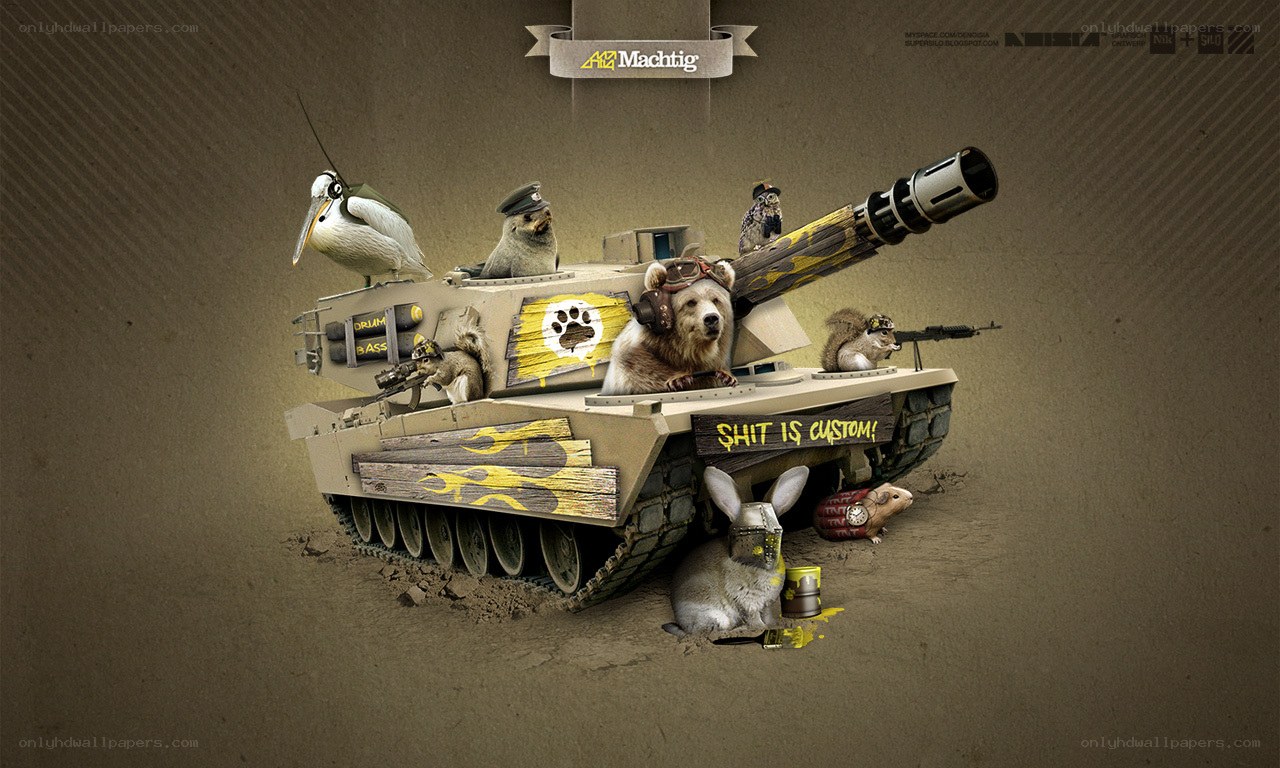 animals in a tank