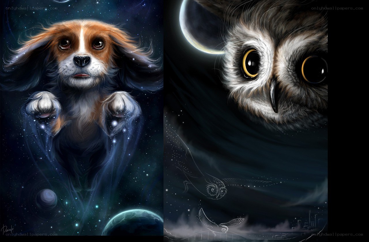 Animals in space art
