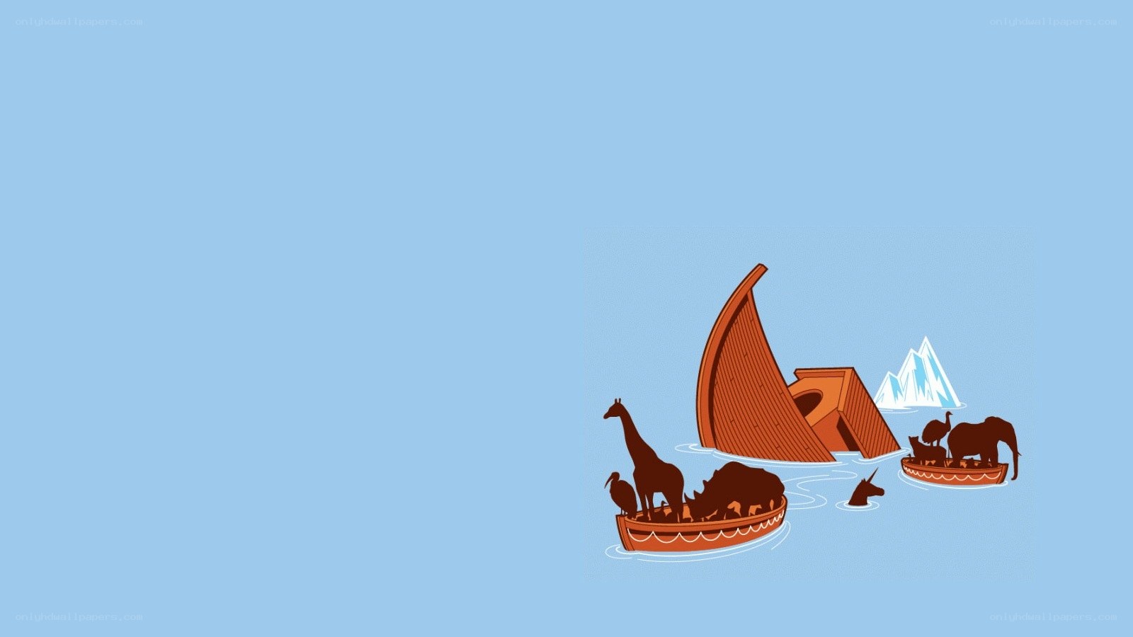 animals on a boat