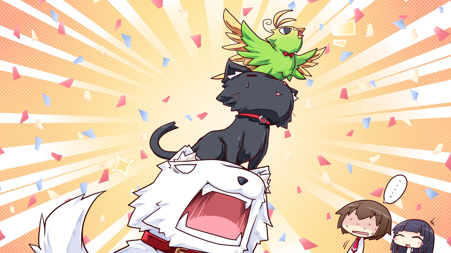 Animals on a parade