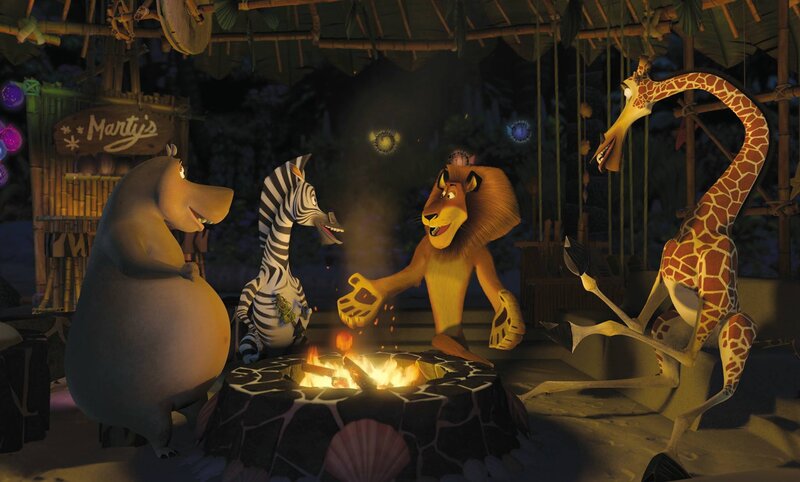 Animated Animals Around Fire