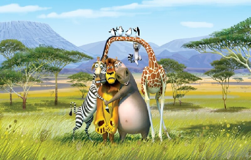 Animated Animals Hugging