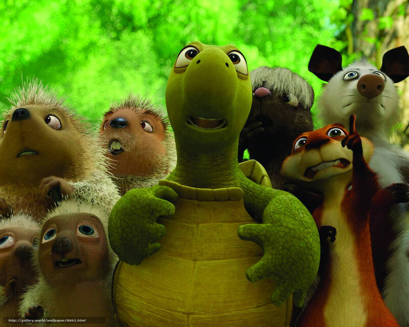animated animals in forest