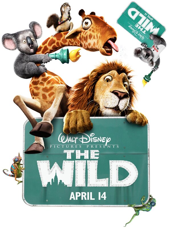 Animated Animals on Sign