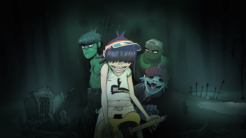 Animated Band in Graveyard — Green