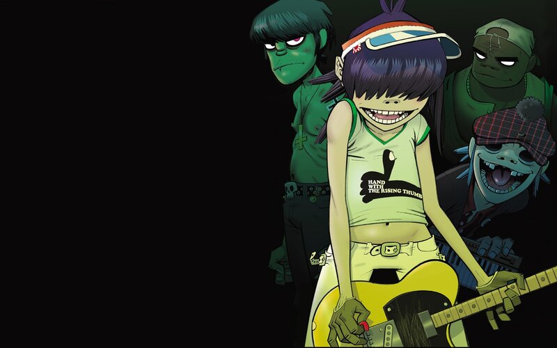 Animated Band Members — Black, Dark, Digital Art