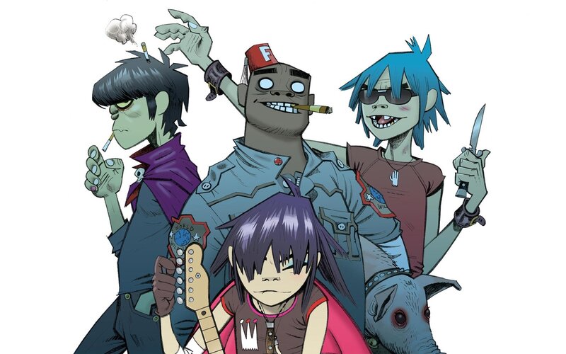 Animated Band Members — Blue