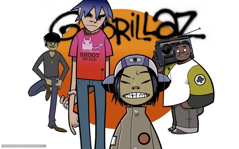 Animated Band Members — Orange, Edgy