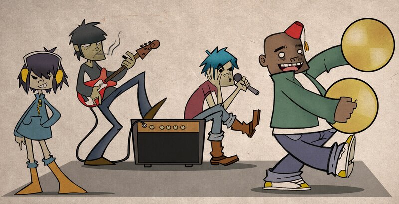 Animated Band Performing