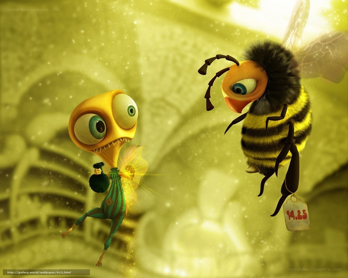 Animated bee and insect characters