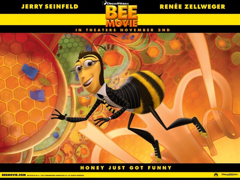 Animated Bee Character — Yellow, Humorous, 3d Render