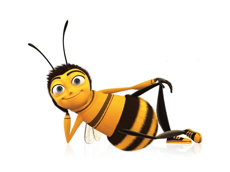 Animated Bee Character — Yellow, Playful, 3d Render