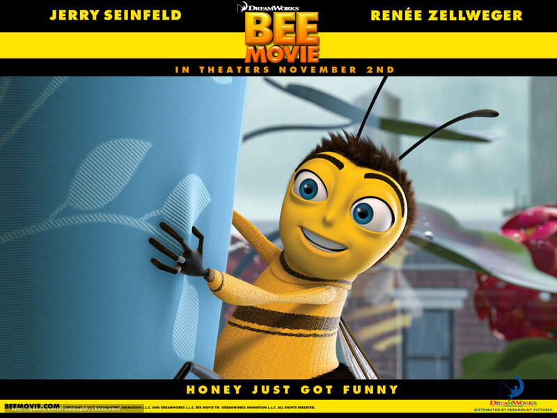 Animated Bee Character — Yellow, Playful