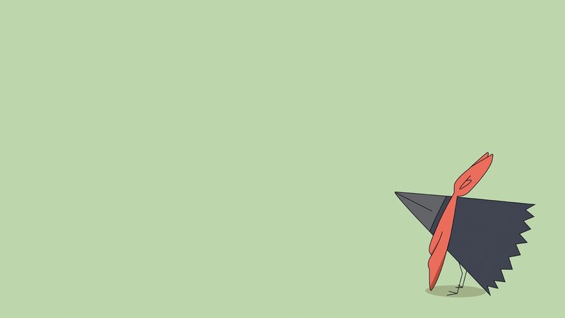 animated bird character
