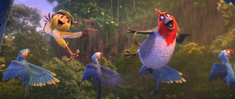Animated Birds in Flight