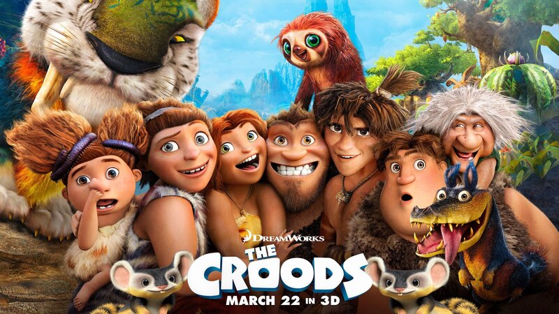 Animated Cavemen Group — Blue