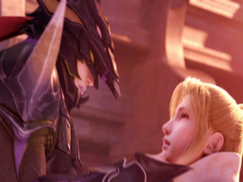 Animated Character and Woman
